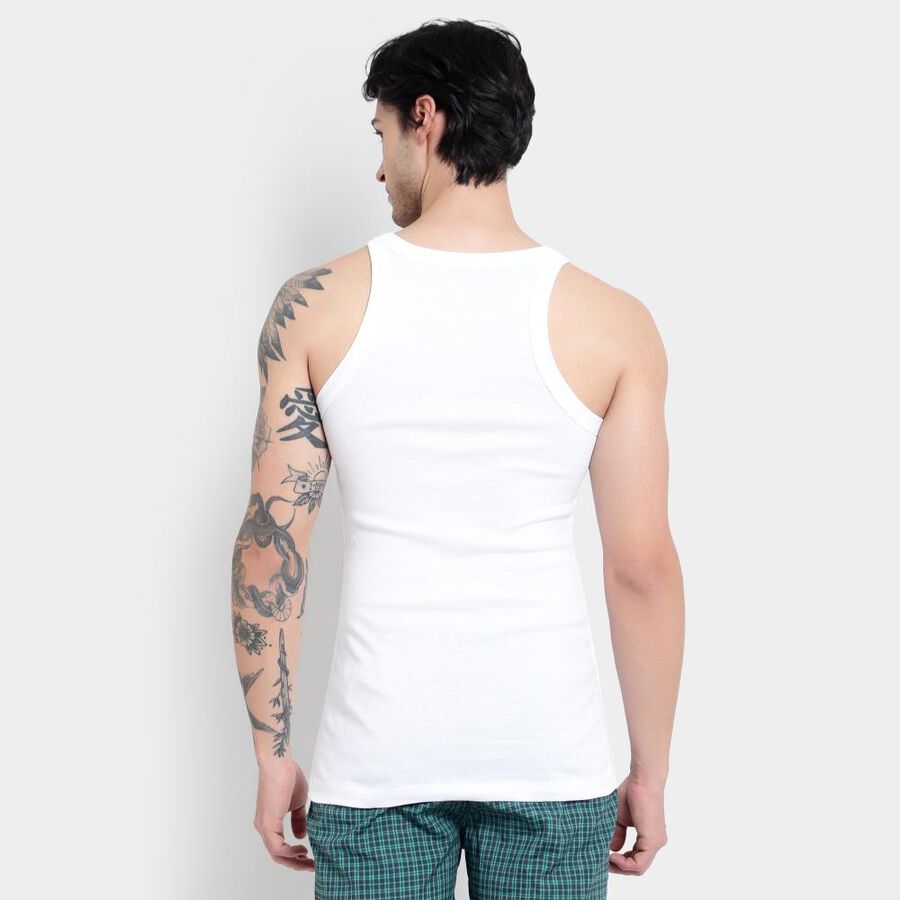 Men's Cotton T-Shirt, White, large